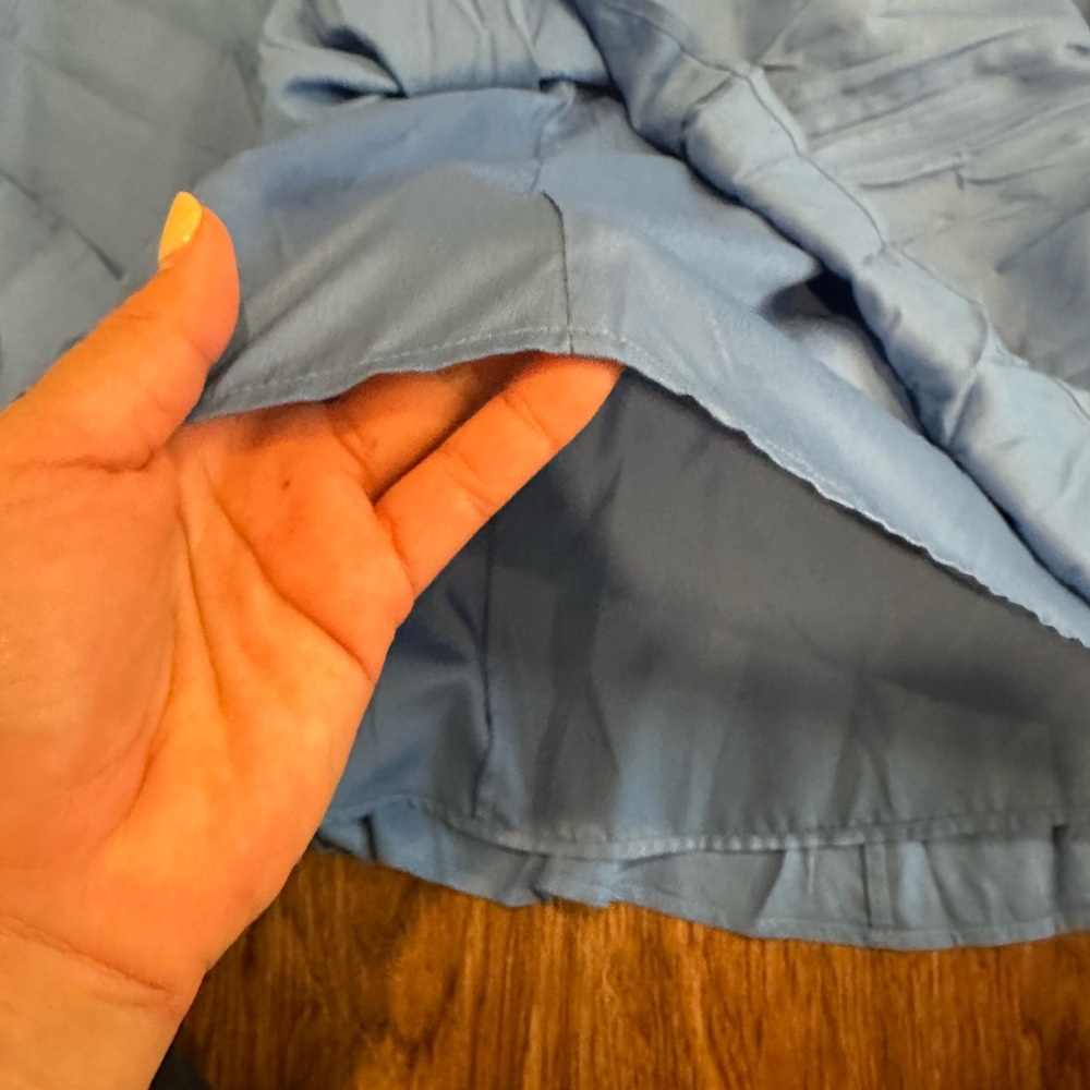 JessaKae Blue Puff Sleeve Dress - Picture 3 of 7